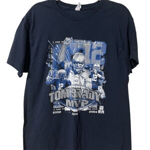 TOM BRADY 3-TIME Super Bowl MVP NEW ENGLAND PATRIOTS Size Large 2002 2004 2015